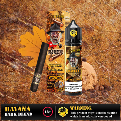 Blended Havana Freebase eliquid | Dark Blend-60ml-FrenzyFog-Beirut-Lebanon