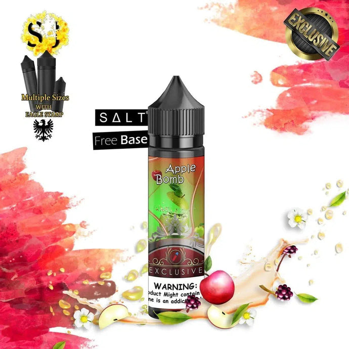 Exclusive Apple Bomb Freebase eliquid | Sour Apple Juice-60ml (Short fill 50ml)-FrenzyFog-Beirut-Lebanon