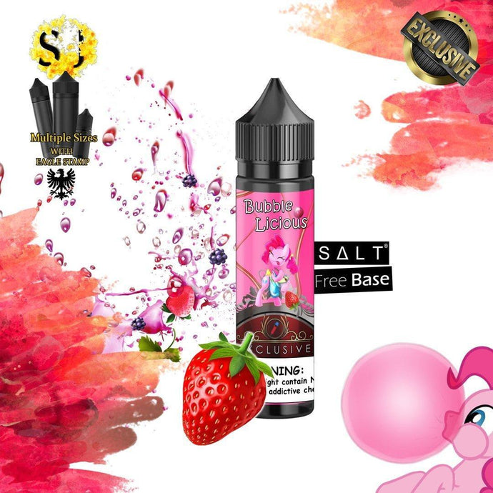 Exclusive Bubblicious Freebase eliquid | Strawberry Bubblegum-60ml (Short fill 50ml)-FrenzyFog-Beirut-Lebanon