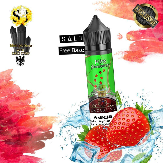 Exclusive Strawberry Mint Freebase eliquid | Gummy Red Mint-60ml (Short fill 50ml)-FrenzyFog-Beirut-Lebanon