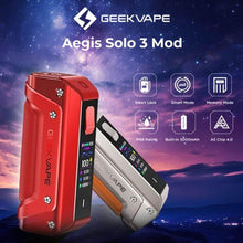 Load image into Gallery viewer, Geekvape Aegis Solo 3 (S100) Box Mod-Titanium Gray-FrenzyFog-Beirut-Lebanon