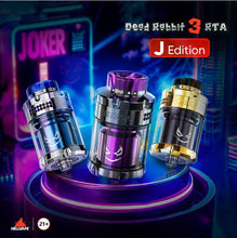 Load image into Gallery viewer, Hellvape Dead Rabbit 3 RTA Atomzer Joker Edition 5.5ml (25mm)-Shiny SS Blue-FrenzyFog-Beirut-Lebanon