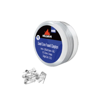 Hellvape Ni80 Quad Core Fused Clapton Prebuilt Wire 28Ga*4+36Ga (0.2ohm) (10Pcs/Pack)-Ni80 Quad Core Fused Single=0.2ohm-FrenzyFog-Beirut-Lebanon