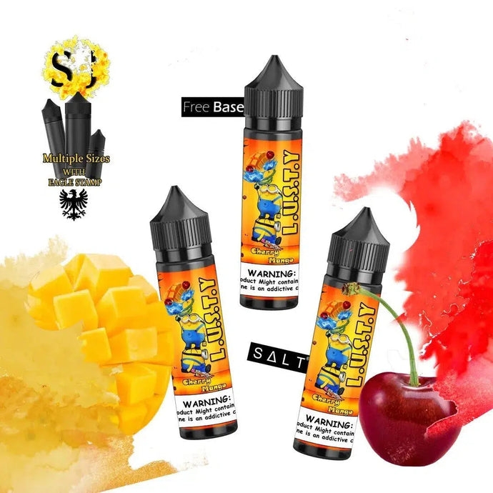 Lusty Cherry Mango Freebase eliquid-60ml (Short fill 50ml)-FrenzyFog-Beirut-Lebanon