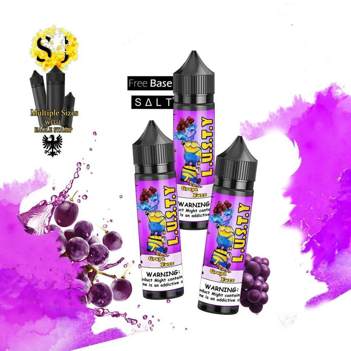 Lusty Grape Fuzz Freebase eliquid | Blue Grape Fusion-60ml (Short fill 50ml)-FrenzyFog-Beirut-Lebanon