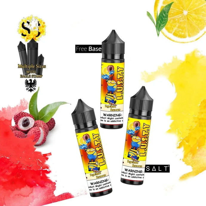 Lusty Lychee Lemon Freebase eliquid-60ml (Short fill 50ml)-FrenzyFog-Beirut-Lebanon