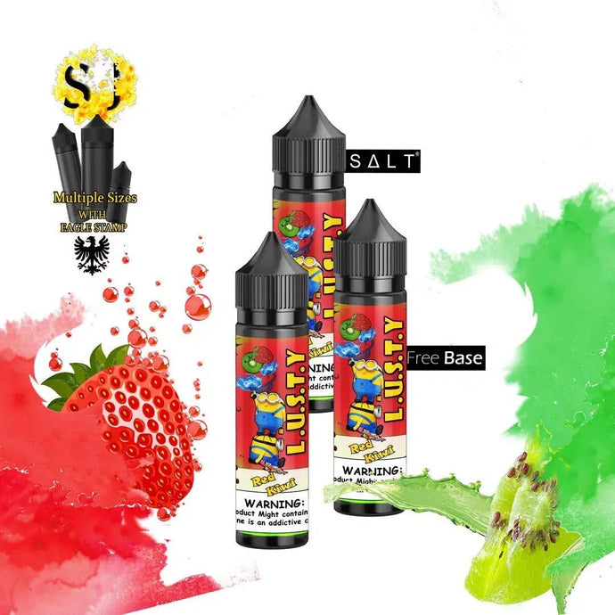 Lusty Red Kiwi Freebase eliquid | Strawberry Kiwi-60ml (Short fill 50ml)-FrenzyFog-Beirut-Lebanon