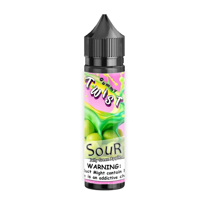 Sour Green Apple Gummies E-Liquid 60ml | Twist Gummy Series-0mg-FrenzyFog-Beirut-Lebanon