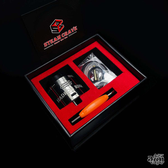 Steam Crave Hadron Mesh RDSA Atomizer 30mm-Black-FrenzyFog-Beirut-Lebanon