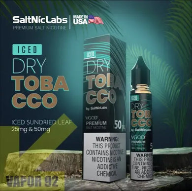 Vgod Dry Tobacco Saltnic | 30ml-30ml 25mg-FrenzyFog-Beirut-Lebanon