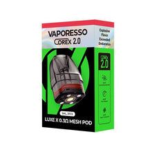 Load image into Gallery viewer, Vaporesso Corex 2.0 LUXE X /XR / XR Max  / X PRO / X2 Pod Cartridge 5ml (2pcs/pack) (preorder)